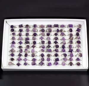 Mélangez Lot Women Rings Sonneurs de pierre naturelle pour les amateurs de collection de pierres naturelles 20pcs entiers Gift5459080