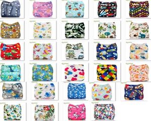 Mix Order 3 Stuks Hele Baby Herbruikbare Doek Luiers Cover Wrap Cartoon Print pasgeboren Nappy Veranderende Size6947533