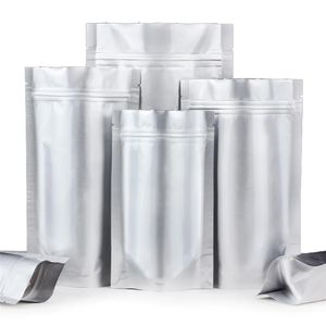 El bolso de la cremallera del papel de aluminio se levanta los bolsos del envasado de alimentos que se pueden volver a sellar los bolsos del almacenamiento para el café del bocado