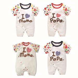 Mix Order Zomer Nieuwe 0-12 Maand Baby Kortsluiting Kledingstuk 100% Katoen Crawling Kleding