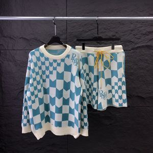 Mix Style 2024 Designer Autumn Luxury Mens Sweater kleding Doe Slim Fit Casual Geometry Patchwork Color Print mannelijke mode wollen wollige jumper#A2