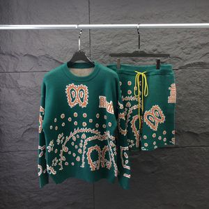 Mix Style 2024 Designer Autumn Luxury Mens Sweater kleding Doe Slim Fit Casual Geometry Patchwork Color Print mannelijke mode wollen wollige jumper