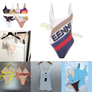 Mezcla de estilos Trajes de baño para mujer Bikinis de diseñador Trajes de baño de marca con estampado de letras Bikini de dos piezas de una pieza