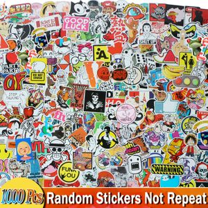 Gemengde 1000 stks grappige cartoon willekeurige stickers kinderen diy speelgoed voor home decor bagage car bike motorfiets laptop graffiti sticker LJ201019