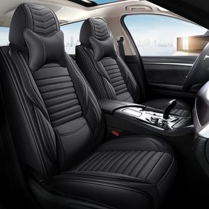 Housses de siège de voiture en cuir PU pour cadeau coussin de sièges automobiles Fit BMW Audi kia intérieurs de luxe étanches accessoires accessoires couleurs mélangées