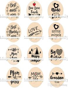 Mixed Love Mom Granma Tante Teach Glass Snap Button Diy Sieraden Accessoires Fashion Style Charm Jewelry7645720