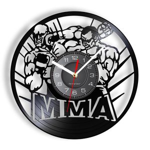 Corloge murale disque en vinyle MAL MATIAL MMA MAMA