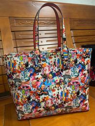 Impression mélangée Femmes Luxurys Big Bags Platfor Doodling Designer Handbags Totes Composite Goic Enbear Purse Sac à bandoulière avec portefeuille