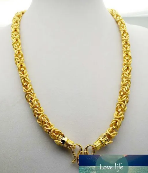Style mixte 24K or jaune rempli hommes chaîne collier Colorfast faux or chaînes bijoux Multi design pour choisir