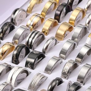 Gemengde stijlen roestvrijstalen ring zilver goud colordog poot hart roestvrijstalen parenring voor dames heren sieraden