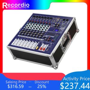 Mixer GAX960E DJ Mixer 8 canaux USB Blueteeth Mélange de mélange High Power Audio Stage Equipement 48V Phantom Power DSP Effets numériques