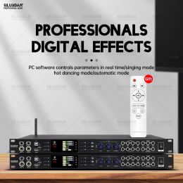 Mixer Pre-effecten Processor Dsp Stage Performance Audio Digitale controller Karaokegeluid Microfoonfeedback aanpassen Anti-huilgalm