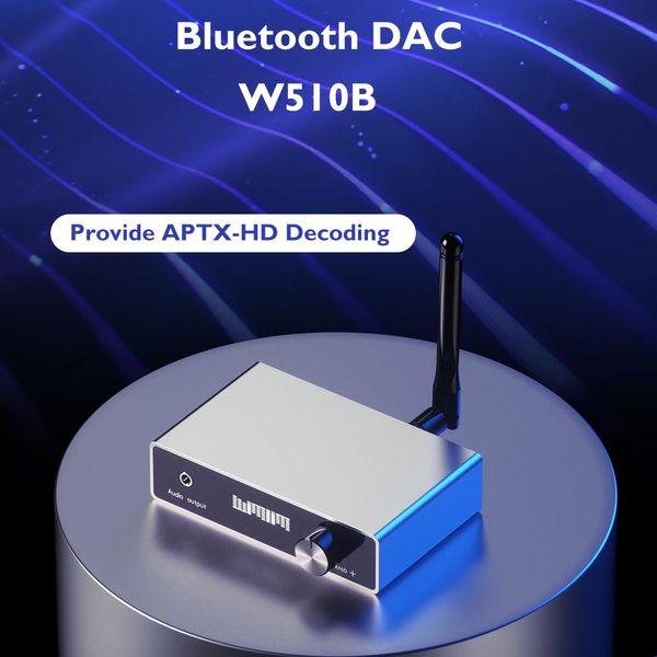 Mixer W510B APTXHD Bluetooth DAC Digital To Analog Converter en HIFI Audio Stéréo RCA 3,5 mm