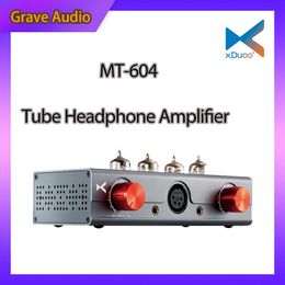 Mezclador XDUOO MT604 amplificador de auriculares de tubo equilibrado 6J1 preamplificador XLR/tubo de entrada/salida equilibrado de 4,4 MM + Transistor MT604 amplificador híbrido