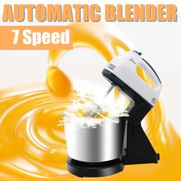 Mixers 1.7L 7 Speed Electric Machine Food Mixer Table Stand Cake Dough Mixer Handheld Egg Blender Baking Whipping Cream Machine