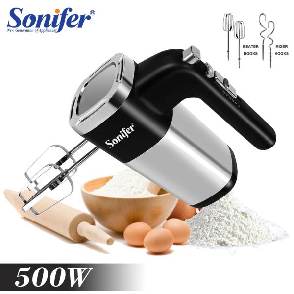 Mixants Bélangeur alimentaire 500W Cuisine électrique Cuisine Blender Merceau de cuisine Appareils pour crème Sweets Bakery Cake Ever Beater Beater Mélangeur Sonifer