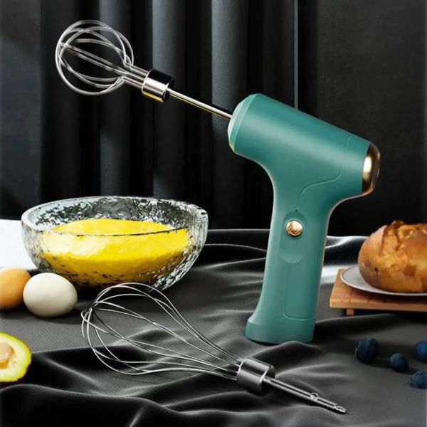 Mixers Mini Electric Wireless Egg Beheter Household Kitchen Baking Crème Beater Gake Mixer Crème Beat Handheld Food Mixeur