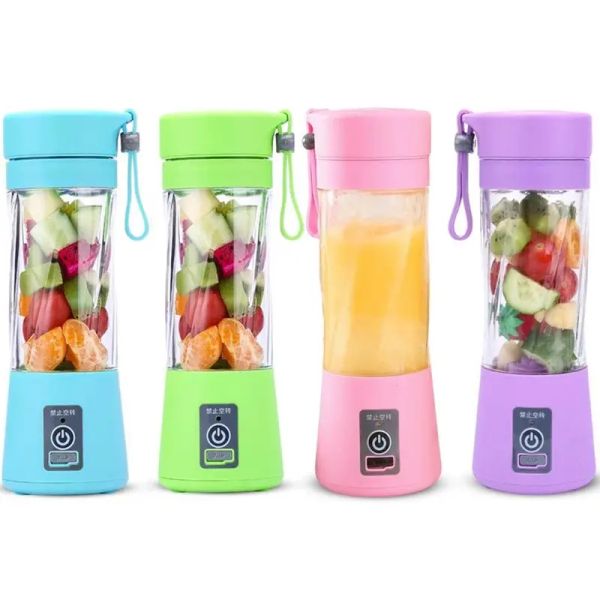 Mixers Protable Mini Juicer Cup Single Service Personal Taille Blender USB Recharge 380 ml Machine de mélange de fruits JUS MADIONS DE MADION MULICATION