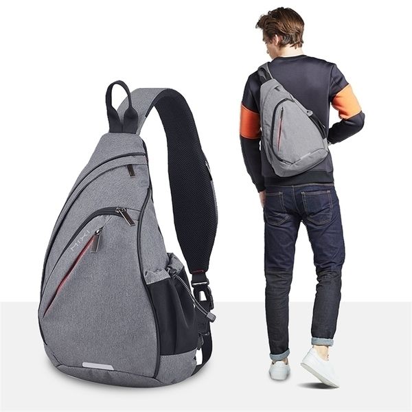 Mixi Hombres Un Hombro Mochila Mujeres Sling Bag Crossbody USB Boys Ciclismo Deportes Viajes Versátil Moda Estudiante Escuela 220716