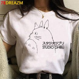 Miyazaki Hayao Totoro Studio Ghibli dames paar witte t-shirt print t-shirt zomer top