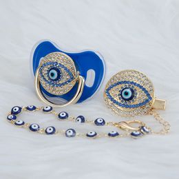 MIYOCAR bleu Bling sucette et clip ensemble porte-chaîne bling coloré belle AEYE C 231228