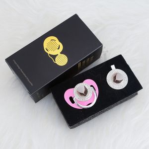 Miyocar Gold Elegant Wing Beautiful Gold Bling Pacificier and Pacificier Clip BPA Free Dummy Bling BPA Free GWG-1