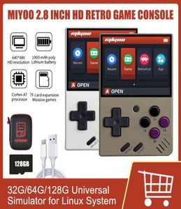 Miyoo 28 pouces rétro Console de jeu vidéo IPS HD écran Mini Console de jeu Portable émulateur de jeu classique de poche pour FC GBA H221025062