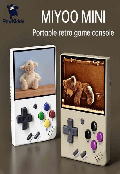 MIYOO VIDEO VIDEO GAME PALYERS POUR POWKIDDY MINING PORTABLE RETRO HANDEHELD CONSole 28 pouces IPS HD Gaming Emulator H2204261821379