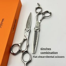 Mizutaniprofessional Hairdressing Scissors Dunning Shears Texture Barber Tools Haar snijden artefact VG10 Steaal 60 inch 240506