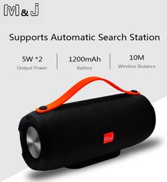 Mj Portable Sans Fil Bluetooth Haut-Parleur Stéréo Grande Puissance 10w Système Tf Fm Radio Musique Subwoofer Colonne Haut-parleurs Pour Ordinateur T19076173696