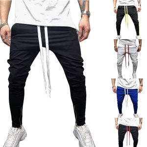 MJARTORIA mâle côté rayure Patchwork Fitness sarouel hommes pantalon élastique 2020 automne printemps hommes Joggers hanche pantalons de survêtement