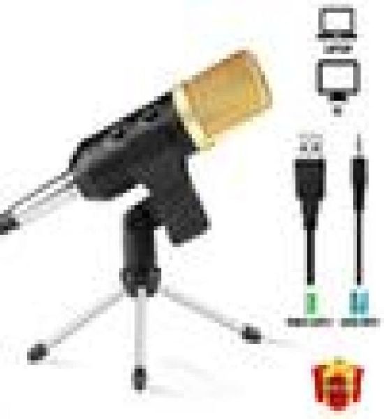 MK F100TL USB Microphone Studio professionnel condensateur filaire ordinateur Microphone avec support pour karaoké enregistrement vidéo PC1934092