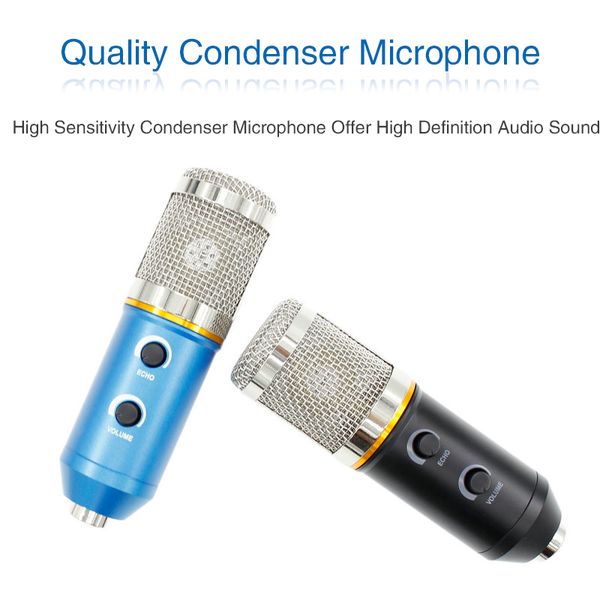 MK F200FL microphone à condensateur Studio enregistrement Vocal Microfono Profesionales support filaire micro USB pour PC ordinateur portable enregistrement