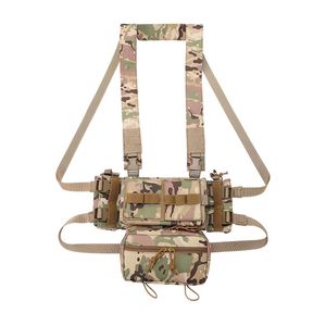 MK3 Outdoor Tactical Belly Bag Multifunctionele sportkist Hangen snel drogende waterdichte nylon camouflage vest voor training AK/74m