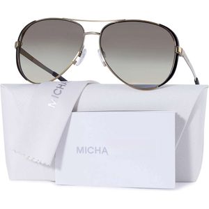 MK5004 Lunettes de soleil Chelsea Aviator pour femmes + paquet avec concepteur Iwear Eyewear Care Kit