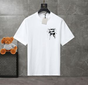 mkerlai Heren Designer Band T-shirts Mode Zwart Wit Korte Mouw Luxe Brief Patroon T-shirt maat XS-4XL #wzc