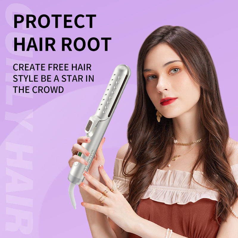 MKJS hair curlers iron 3D floating panel effectively avoid overheat damage hair curler & straightener