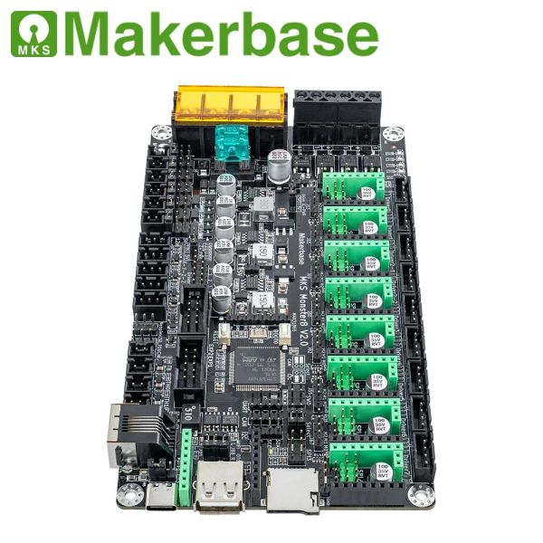 MKS Monster8 V2 Tablero de control 8 Axis Impresora 3D Controlador de 32 bits Mini LCD12864 Pantalla para Voron