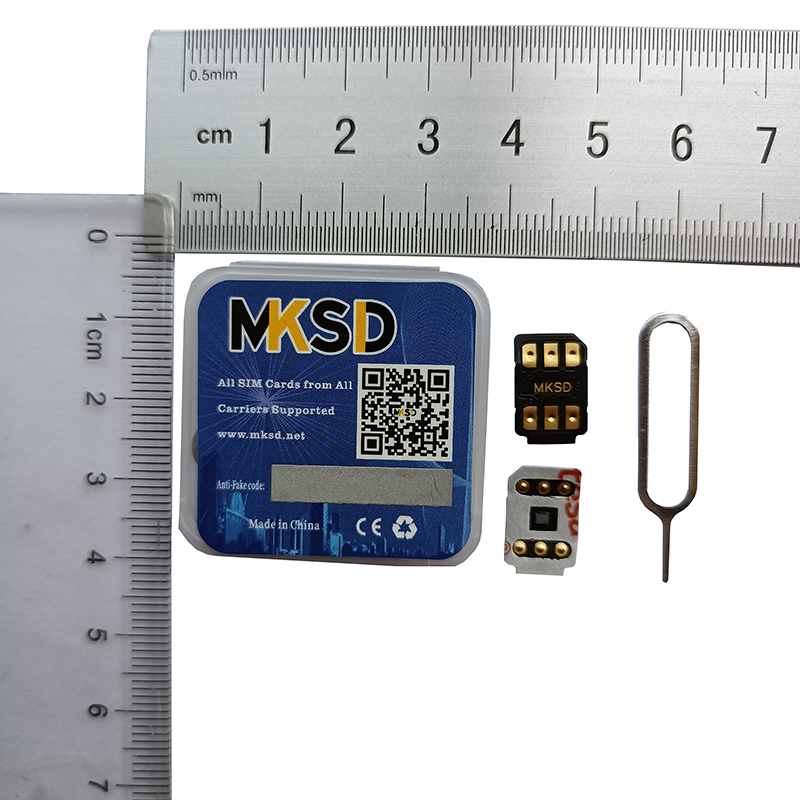 MKSD ULTRA V5.5 QPE met sticker voor iphone 6 7 8X11 12 13 14 15 met doos TMSI ICCID MNC IPPC