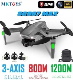 MKTOYS GPS DRONE 4K Professionele SG907 Max RC Camera Quadcopter met 3axis Gimbal WiFi FPV Quotrocopter borstelloze dron versus F11 2111675074