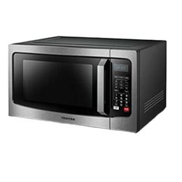 ML2-EM09PA(BS) Kleine microgolfoven op aanrecht met 6 automatische menu's, keukenbenodigdheden, mute-functie ECO-modus, 0,9 Cu Ft, 1 varken