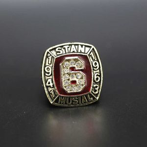 Mlb Baseball Hall of Fame Championship Ring 1943 1963 Star Stan Music Front 6 Alphanumérique