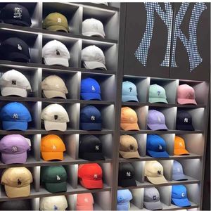 MLB Casquette de Baseball Corée du Sud LA Yankees Soft Top Petite Étiquette NY Canard Langue Chapeau D'été Hommes et Femmes Classique CP77