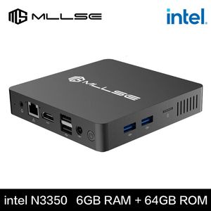 MLLSE M2 MINI PC Intel Celeron N3350 CPU 6G RAM 64G ROM USB3.0 WIN10 WiFi Bluetooth 4.2 Ordinateur portable de bureau 240509