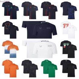 Mlo1 Polos pour hommes Nouveau T-shirt de l'équipe F1 Officiel de Formule 1 avec le même nouveau costume de course le plus vendu pour hommes et femmes Sports de loisirs T-shirt à séchage rapide personnalisable