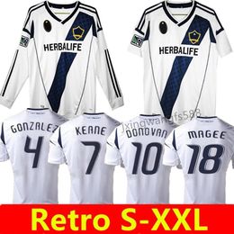 MLS 2012 Los Angeles La Galaxy Retro voetbaltruien Chicharito J.Dos Santos Kljestan Lletget Men Football Shirts