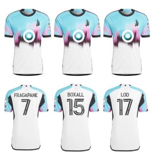 MLS 2023 2024 Minnesota United FC Soccer Jerseys Home Away 23 24 Fragapane Boxall Lod Hlongwane Football Shirts Fans Player Version 2535