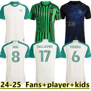 24 25 MLS Austin FC SOCCER JERSEY AWAY blauw Djitte Driussi Ring Cecilio Fagundez URUTTI voetbalshirts uniform top FANS VERSION maat S-XXL Pride Pre-Match 888888