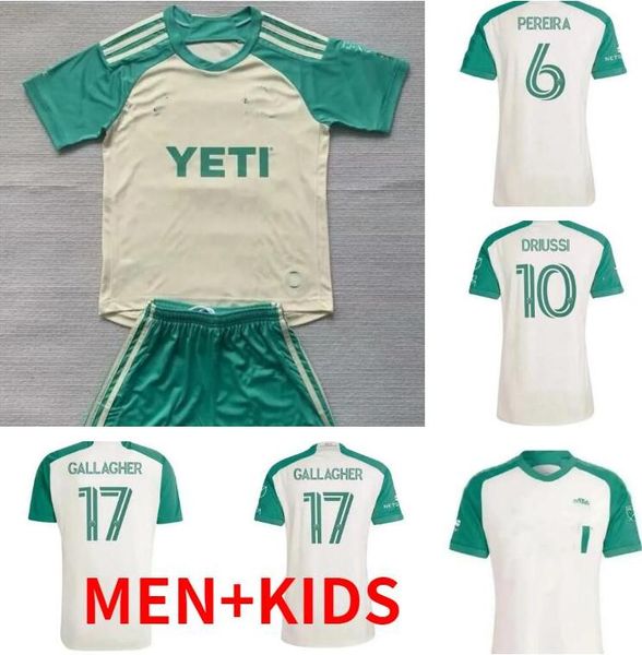 MLS 2024 2025 Austin FC Soccer Jerseys Home 24 25 Fagundez Rigoni Zardes Driussi Pereira Gallagher Football Shirts Version Thailand Quality