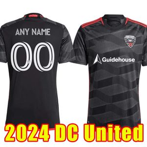 MLS 2024 2025 Washington DC United Soccer Jersey 16 Perez 4 Hines-Ike 13 Brillant 5 Moreno 31 Kits de chemise de football Rooney de Gressel Canouse